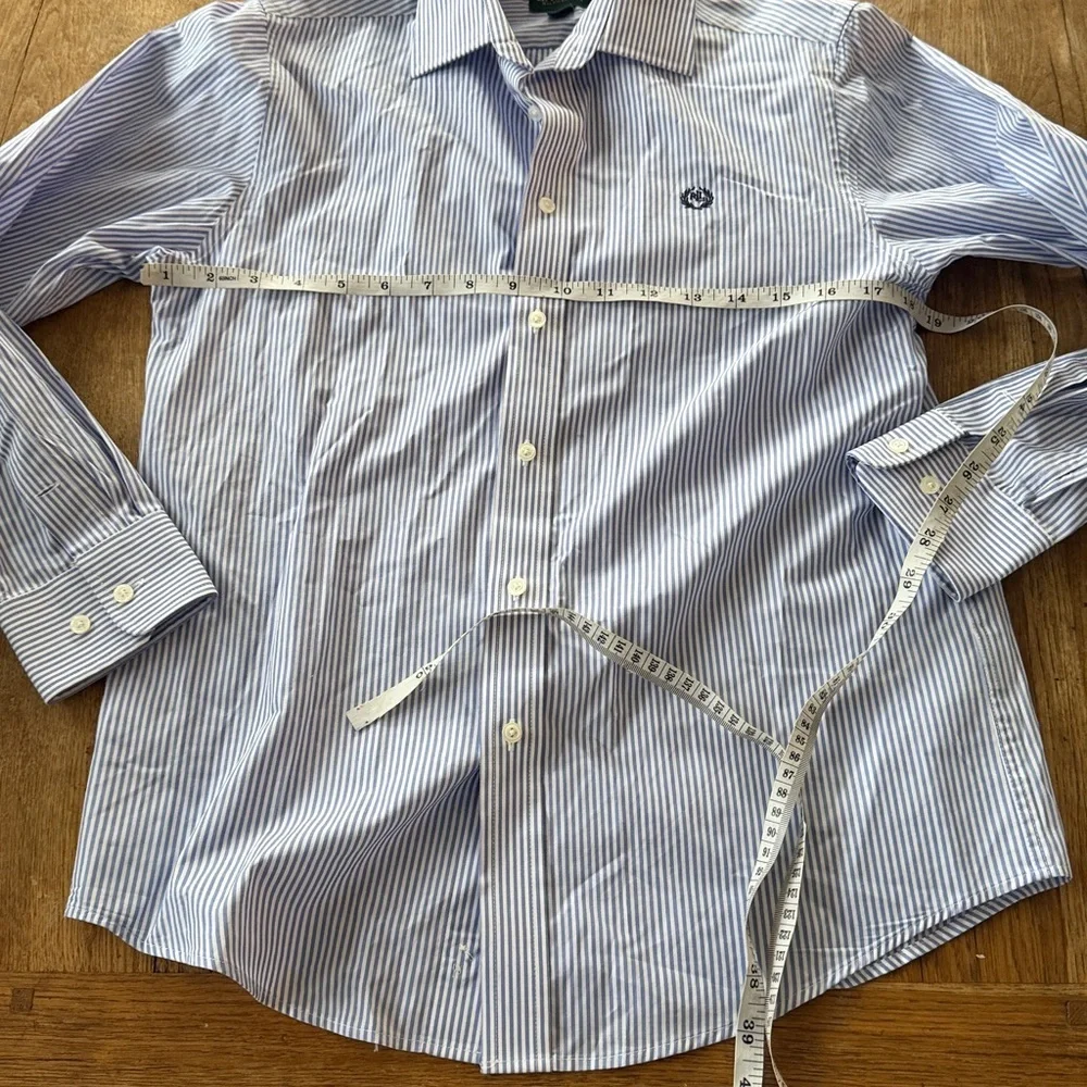Boys Ralph Lauren Striped Oxford Shirt Size 16
